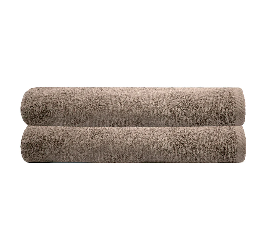 Chateau 2 Piece 500GSM Cotton Bath Sheet Set Latte