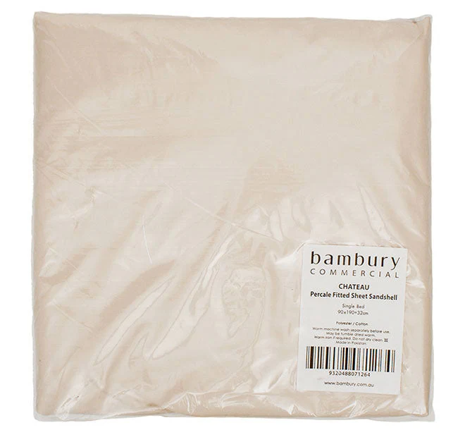 Chateau 210THC Polyester Cotton Sheet Range Mocha - Image 4