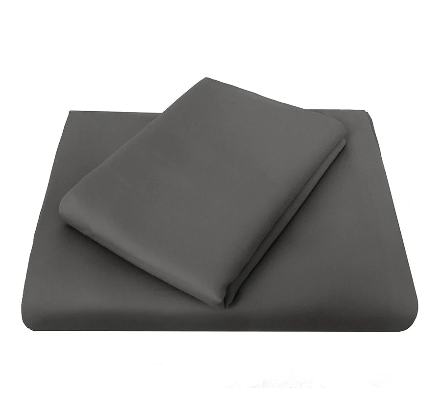 Chateau 210THC Polyester Cotton Sheet Range Pewter - Image 3