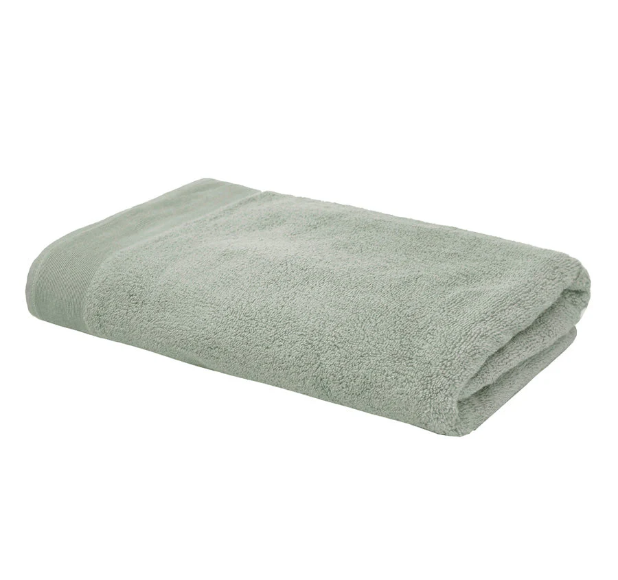 Elvire 2 Piece 600GSM Cotton Bath Towel Set Sage - Image 2
