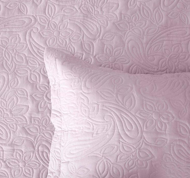 Embossed Paisley Coverlet Set Range Dusk - Image 3