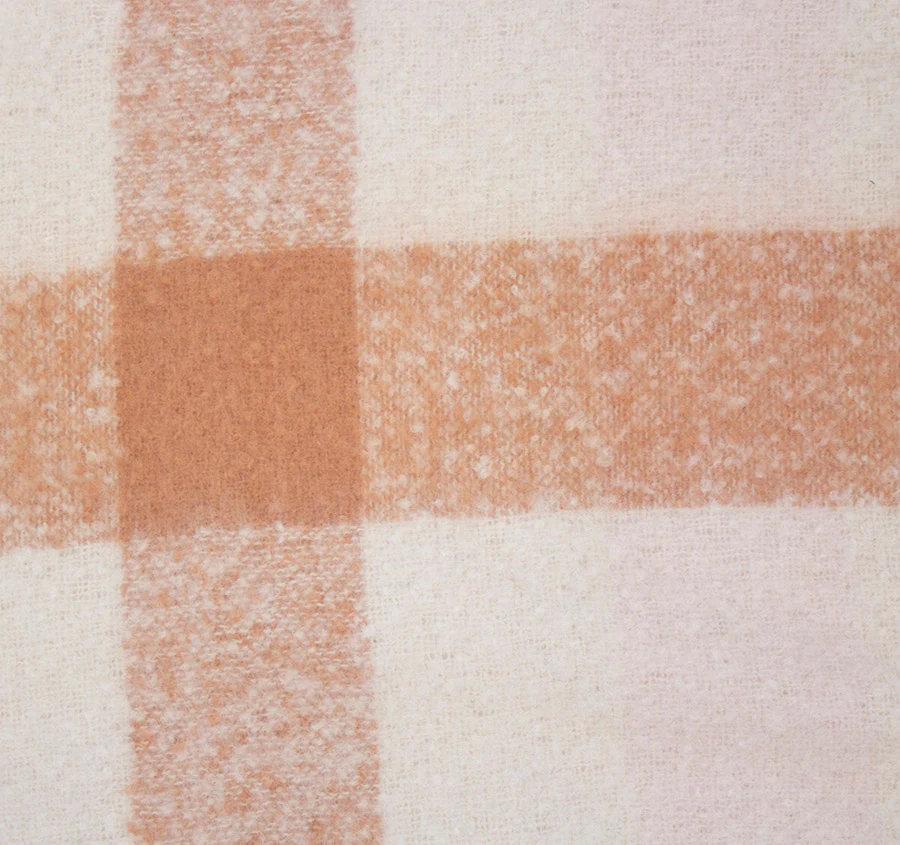 Frankie 130x200cm Throw Rug Woodrose Check - Image 2