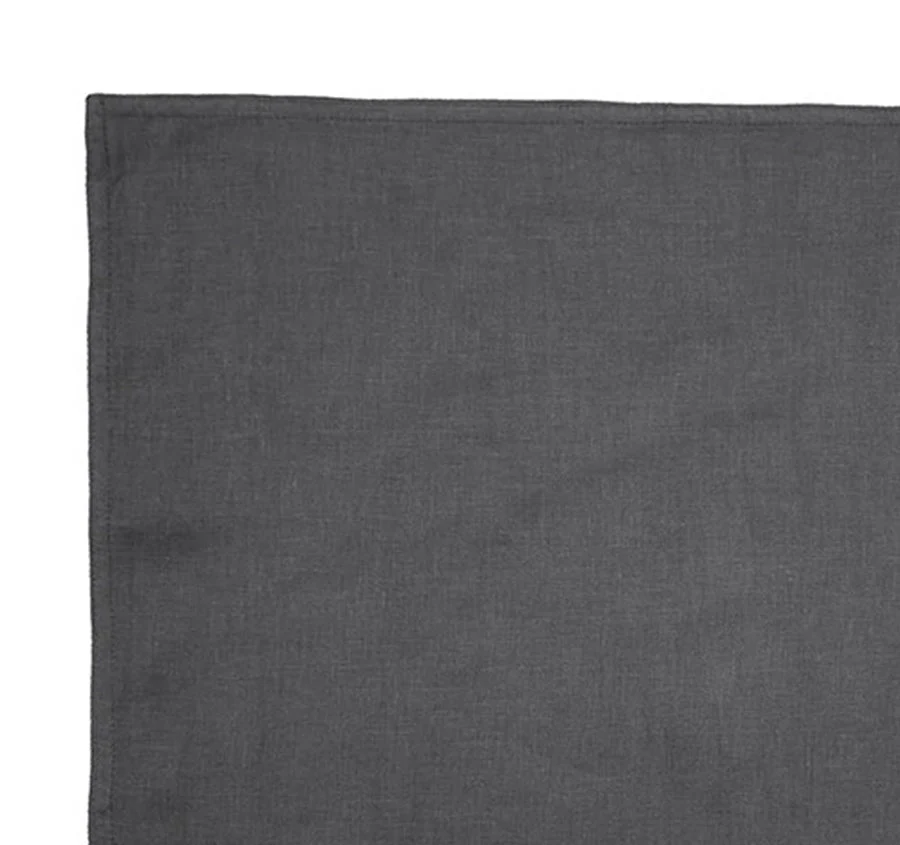 French Linen 33x45cm Placemat Charcoal - Image 2
