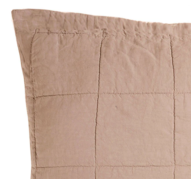 French Linen European Pillowsham Tea Rose - Image 2