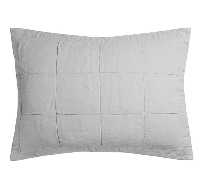 French Linen Standard Pillowsham Silver