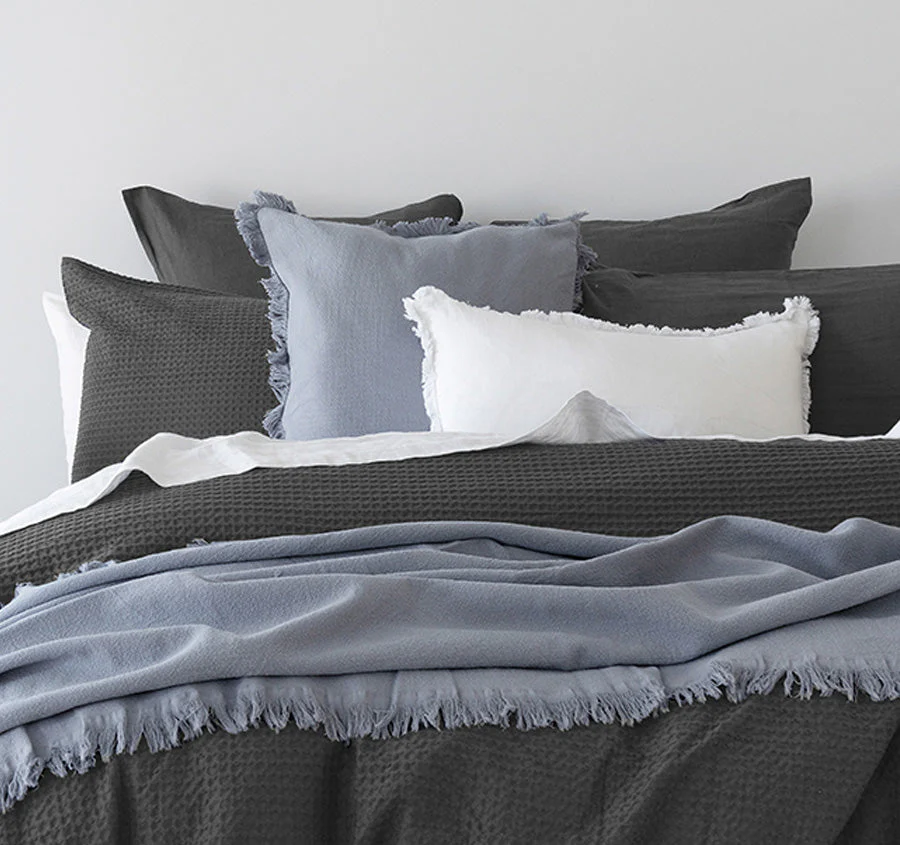 Melville European Pillowcase Charcoal - Image 4