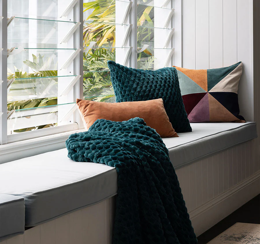 Patton 50x50cm Filled Cushion Teal - Image 3