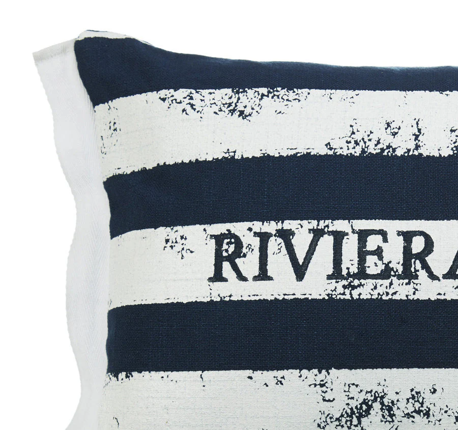 Brave Stripe 30x50cm Filled Cushion Dark Blue - Image 2