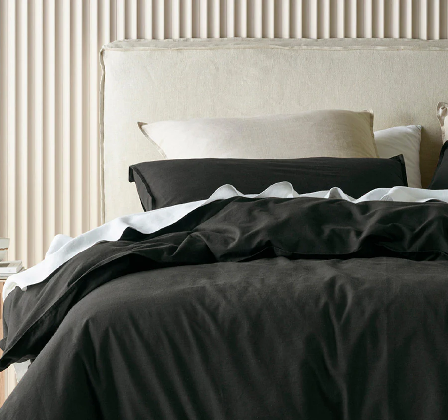 Acacia Quilt Cover Set Range Charcoal - Image 4