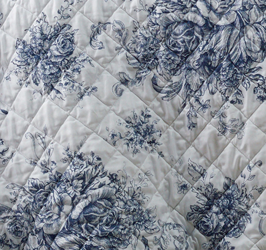 Amorette 5-7 Piece Bedspread Set Range Blue - Image 2