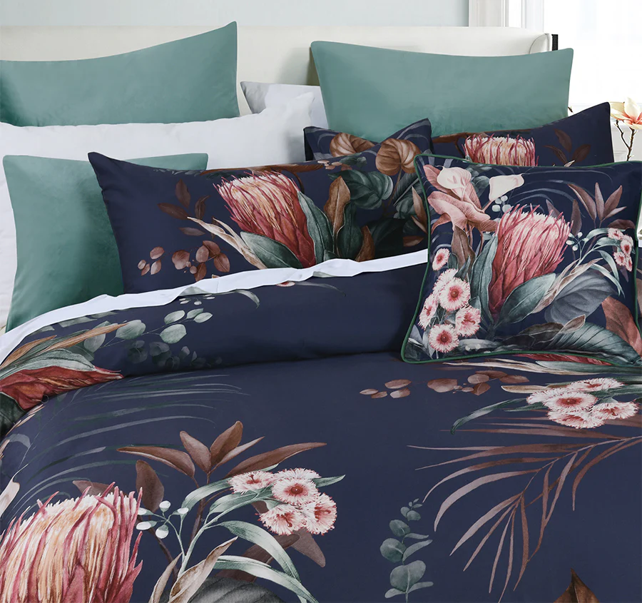 Balwyn Quilt Cover Set Range Navy - Image 6