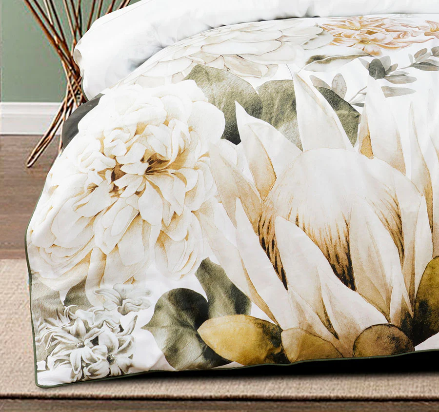 Giselle Quilt Cover Set Range White - Image 3