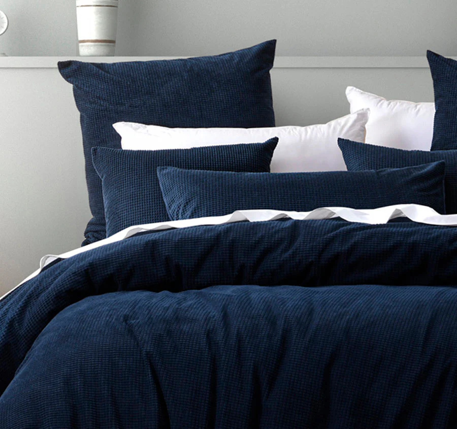 Lebron Quilt Cover Set Range Indigo - Image 4