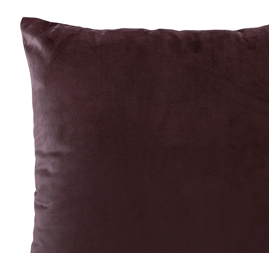 Vivid Coordinates Velvet 43x43cm Filled Cushion Plum - Image 2
