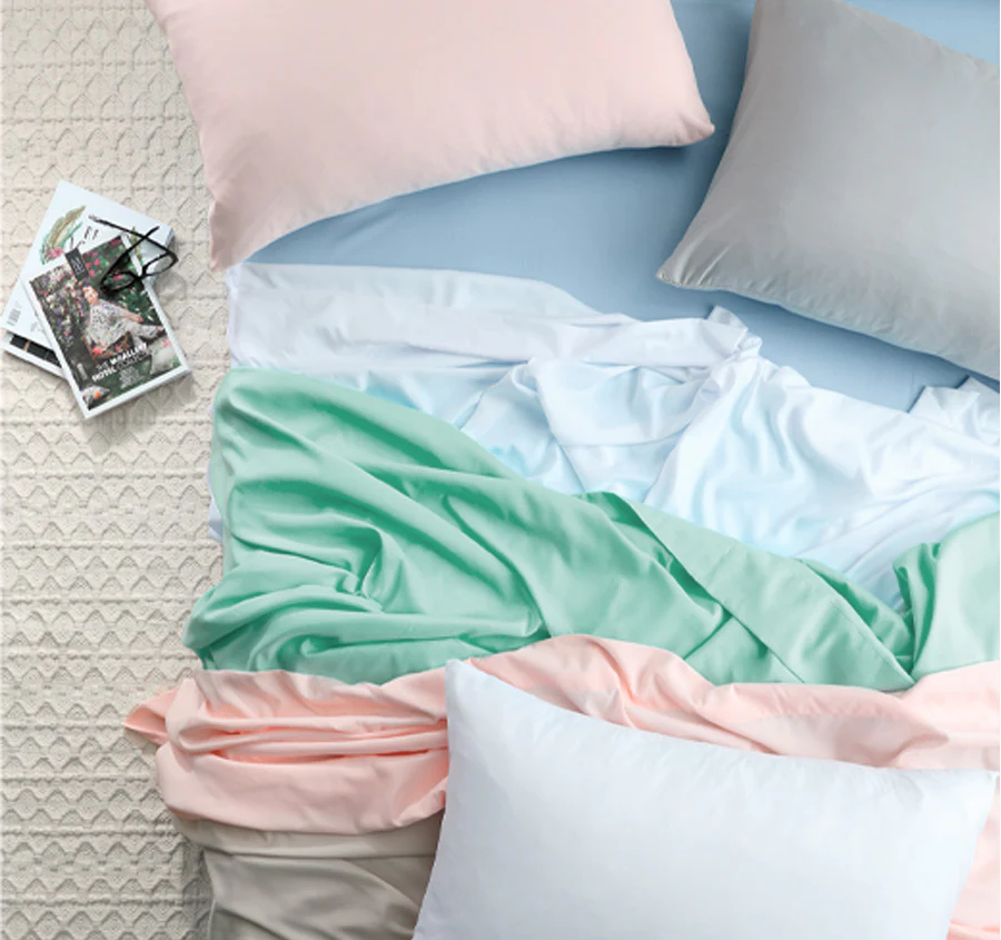 Vintage Washed Soft Microfibre Sheet Set Range Surf - Image 3