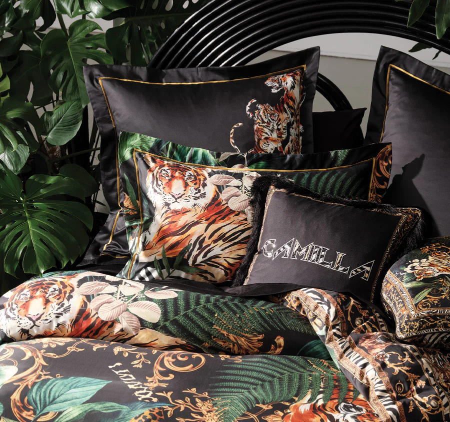 Easy Tiger Quilt Cover Set Range Black - Image 4
