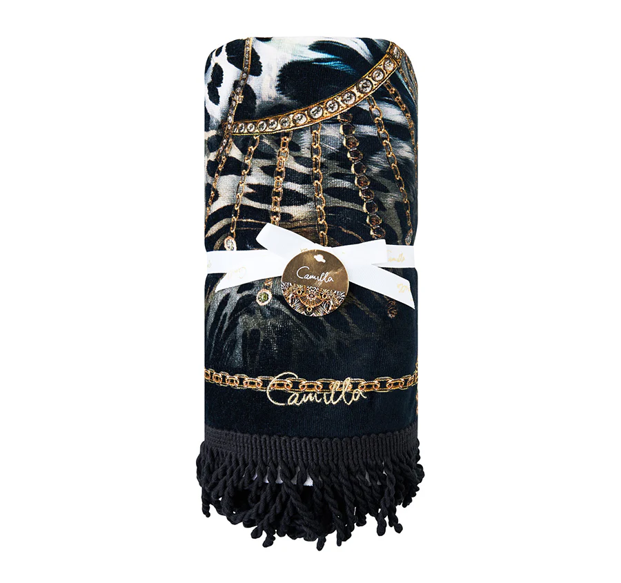 Feline Folklore 95x175cm Beach Towel - Image 3