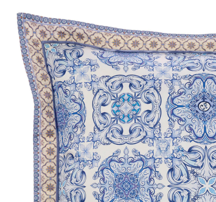 Paint Me Positano European Pillowcase Blue - Image 2