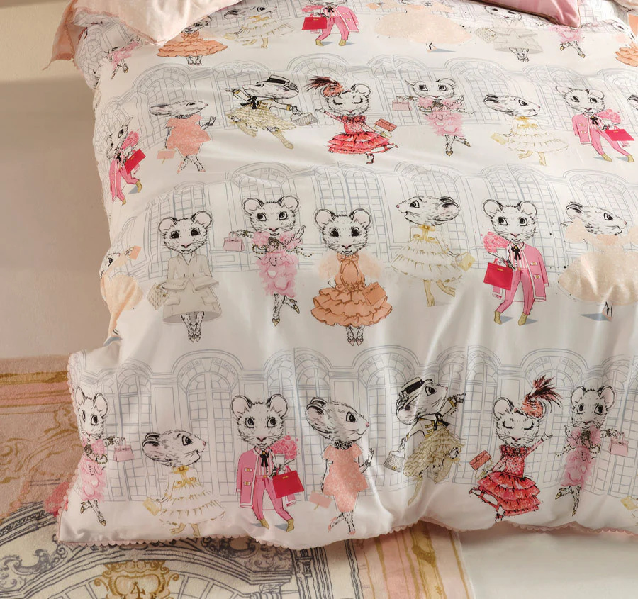 Fashion Claris Quilt Cover Set Range Blush - Image 3