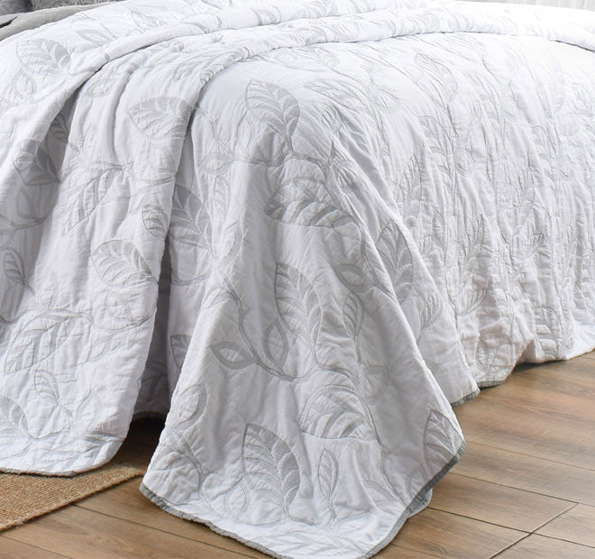 Botanical Leaves Coverlet Set Range - Image 3