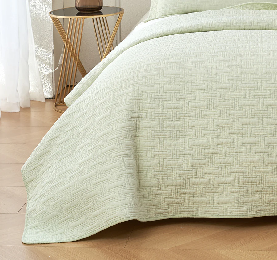 Milky Green Coverlet Set Range - Image 3