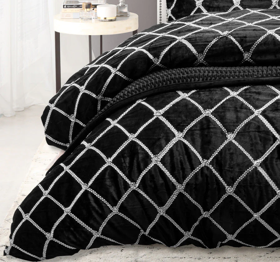 Julienne Quilt Cover Set Range Noir - Image 3