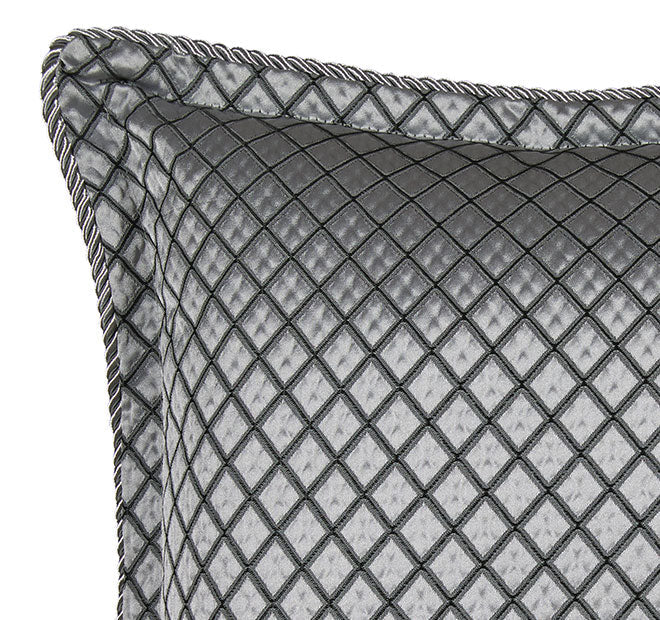 Lancaster 41x41cm Filled Cushion Silver - Image 2