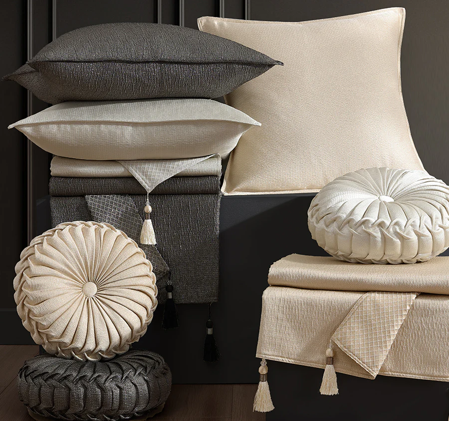 Octavia 36cm Filled Round Cushion Gold - Image 3