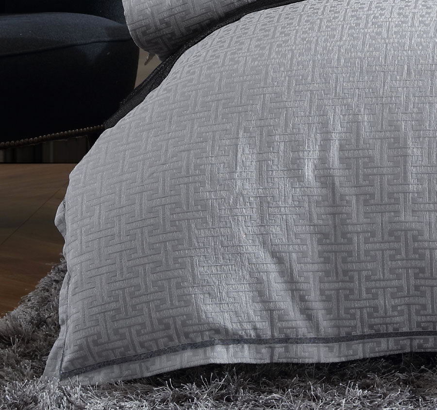 Orion Quilt Cover Set Range Silver - Image 3