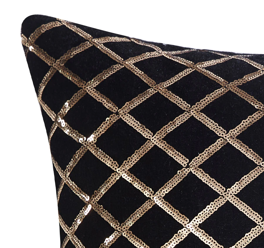 Vercelli 45x45cm Filled Cushion Noir - Image 2