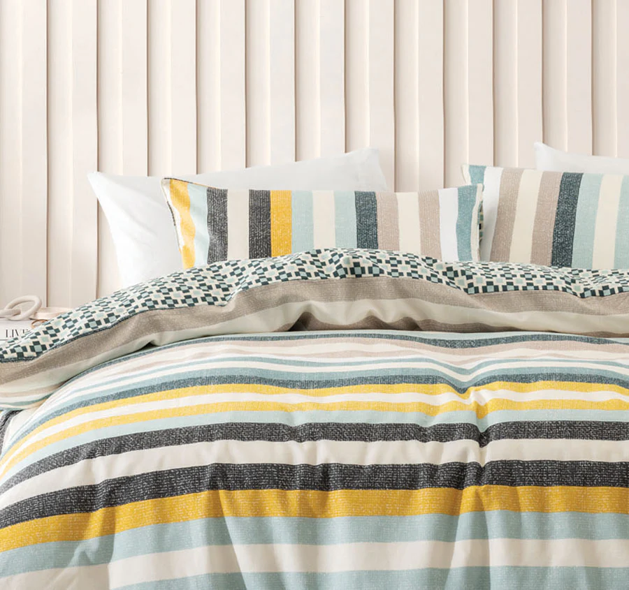 Anker Quilt Cover Set Range Petrol - Image 4