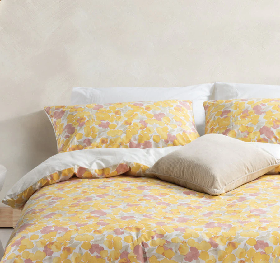 Nikita Quilt Cover Set Range Yellow - Image 4
