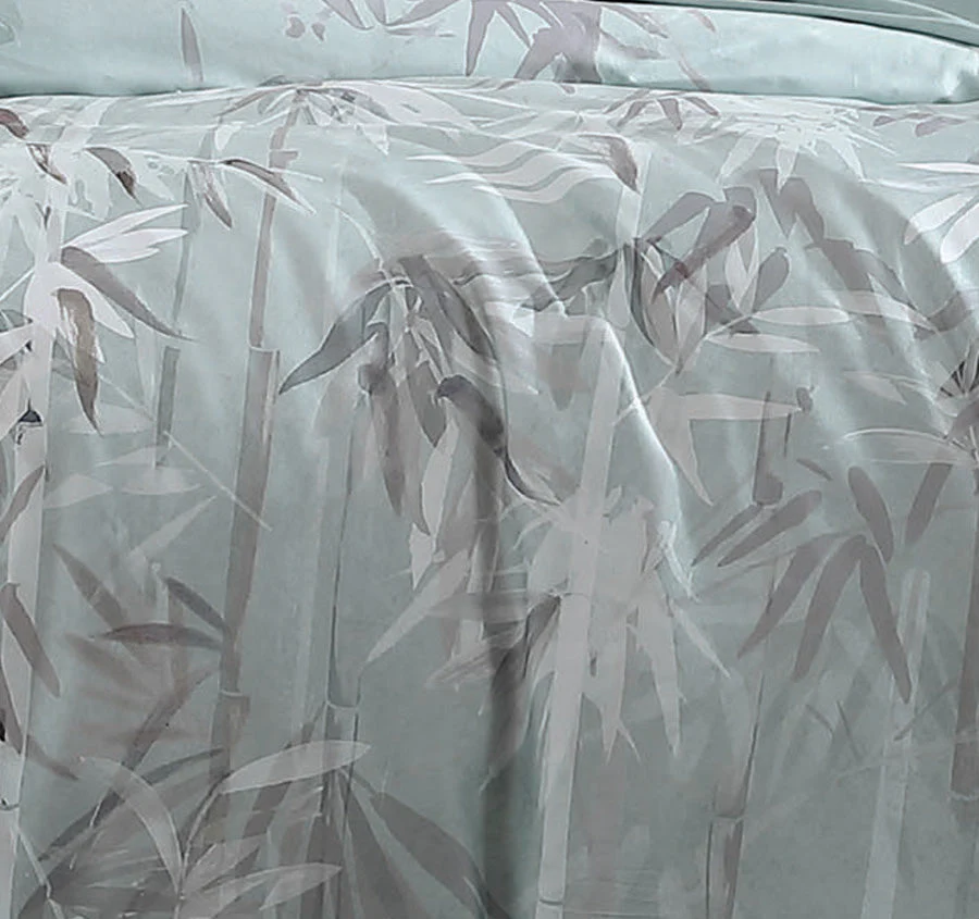 Bamboo Florette Quilt Cover Set Range Sage - Image 2