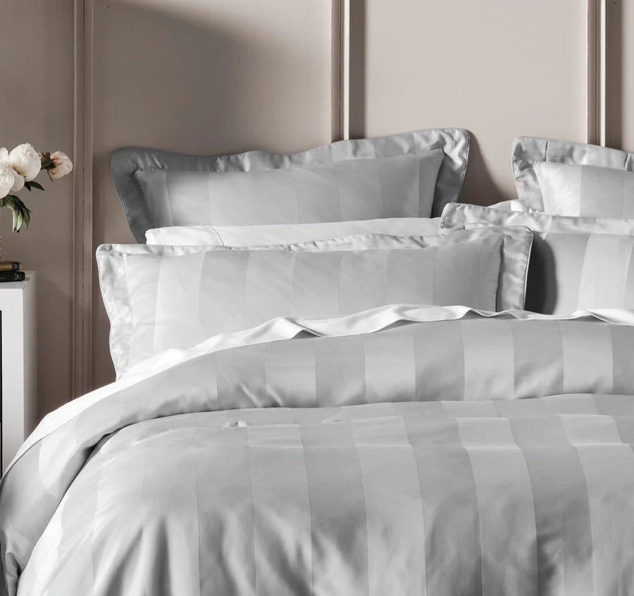 Francesco Quilt Cover Set Range Silver - Image 4