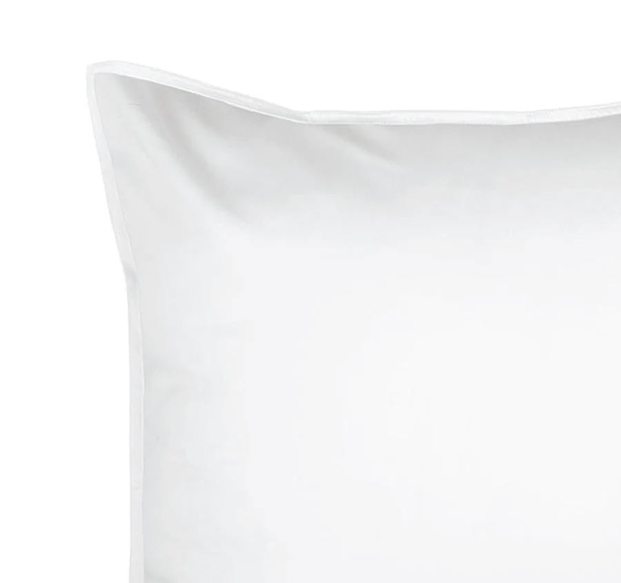Drift Stonewashed Cotton European Pillowcase Pure White - Image 2