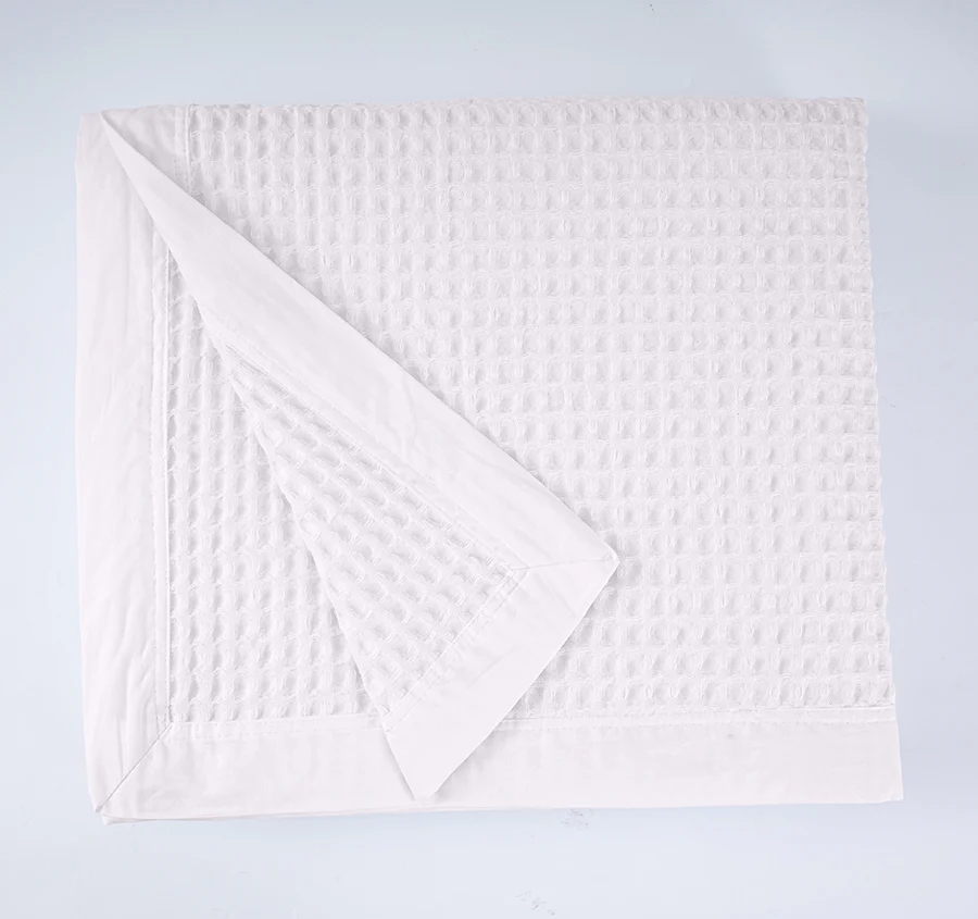Haven Cotton Waffle Blanket Range Pure White - Image 3