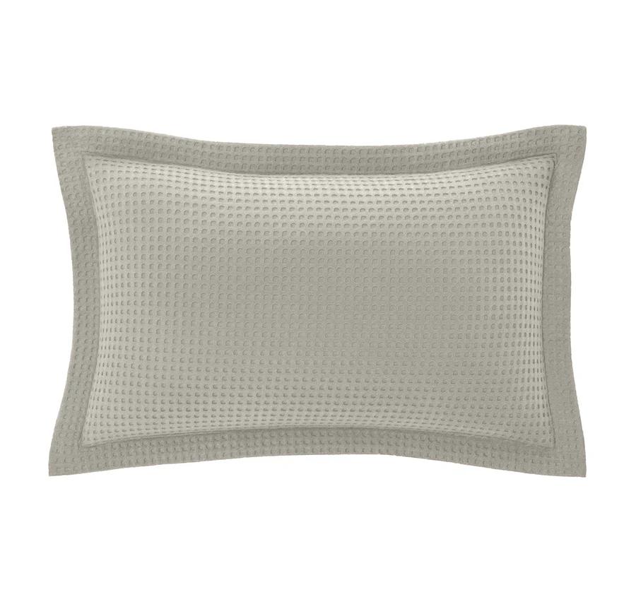 Haven Cotton Waffle Quilt Cover Set Range Driftwood Linen - Image 4