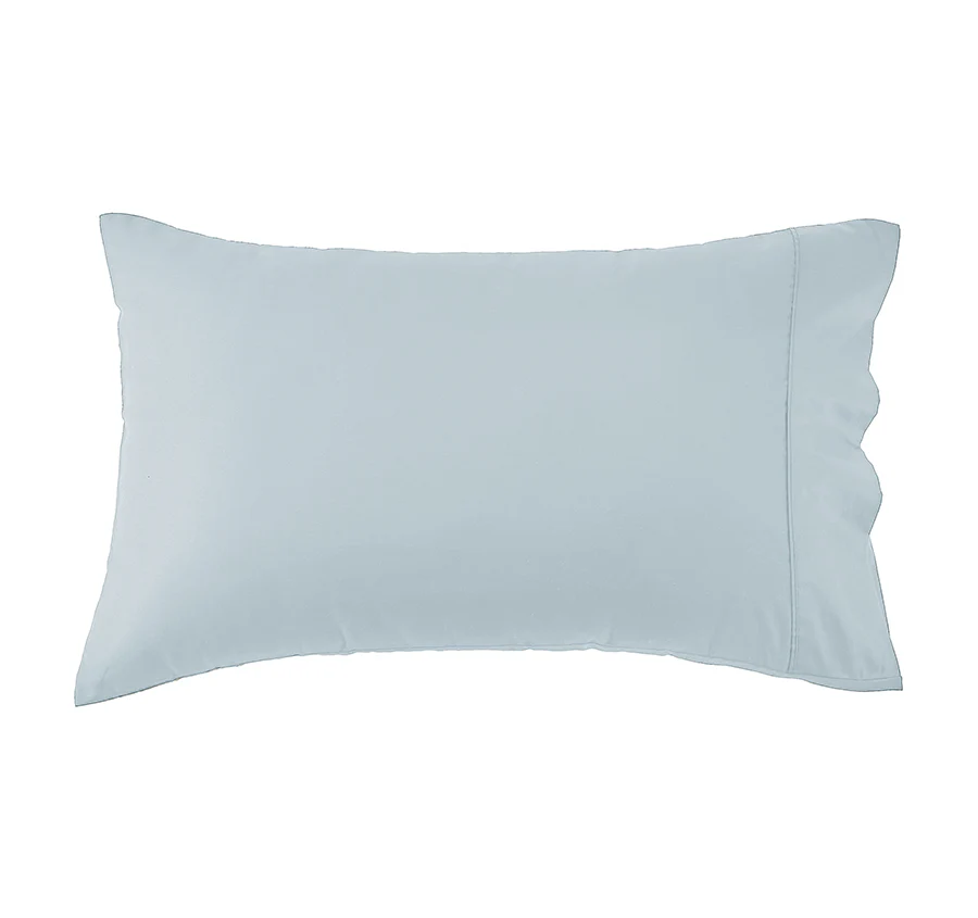 Oxford 300TC Crisp Cotton Percale Fitted Combo Set Range Breeze Blue - Image 4