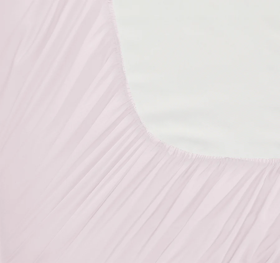 Signature 500TC Classic Egyptian Cotton Mega Fitted and Flat Sheet Range Blush Pink - Image 3