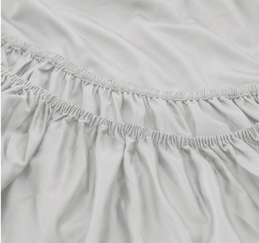 Signature 500TC Classic Egyptian Cotton Mega Fitted and Flat Sheet Range Silver Mist - Image 2