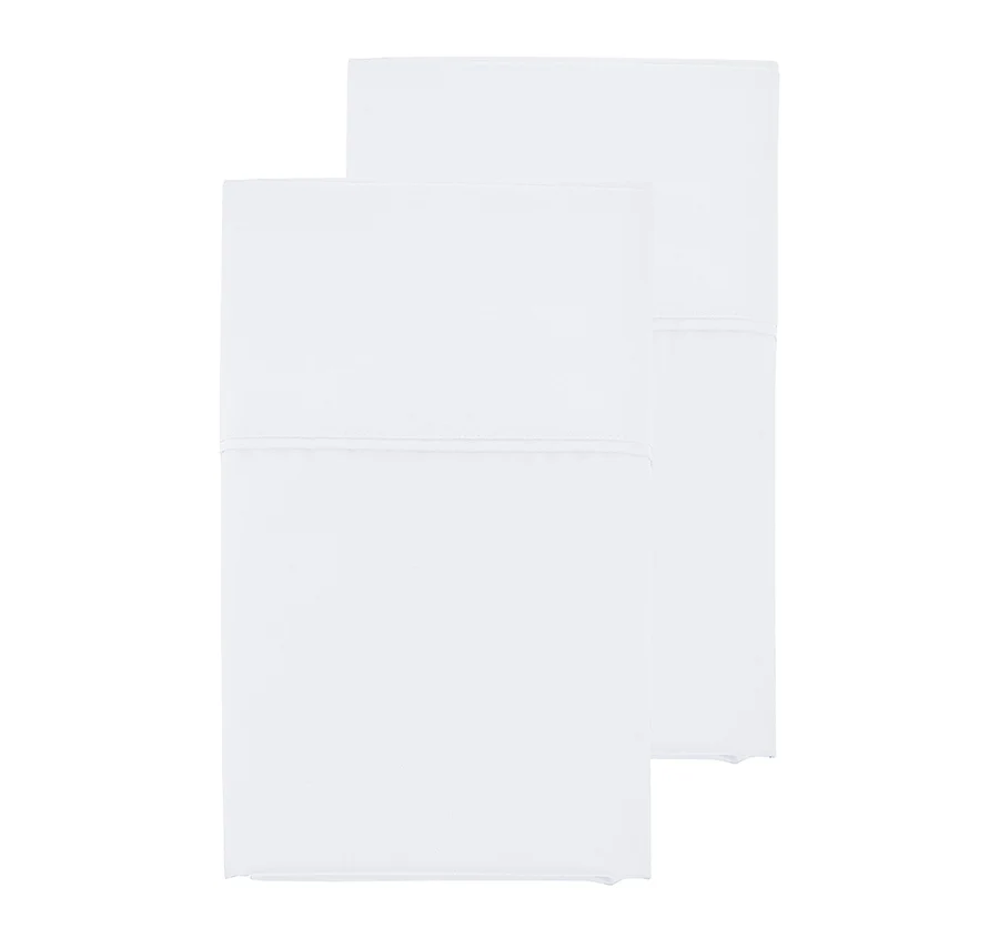 Signature 500TC Classic Egyptian Cotton Standard Pillowcase Pair Pure White - Image 2