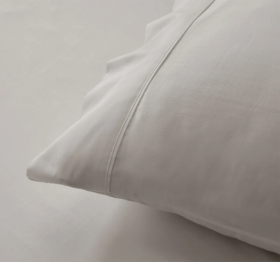 Signature 500TC Classic Egyptian Cotton Standard Pillowcase Pair Warm Taupe - Image 3