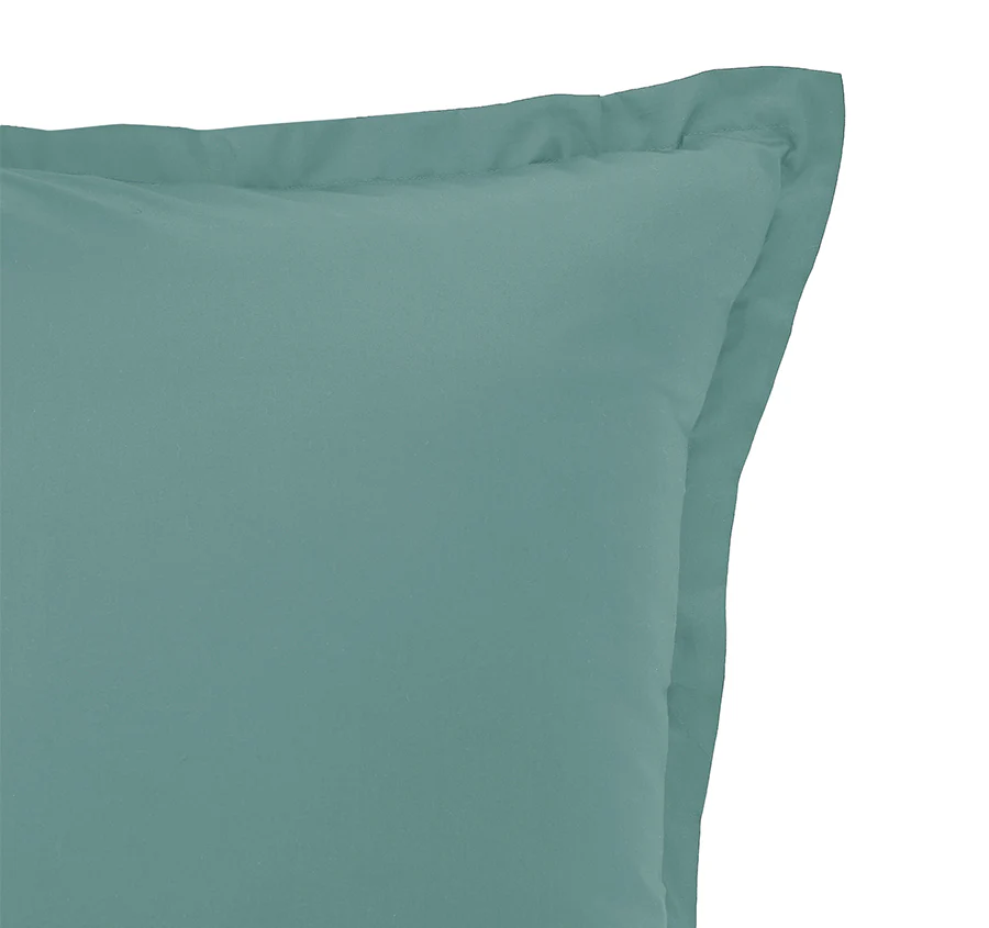 Signature 500TC Classic Egyptian Cotton Tailored King Pillowcase Jade Green - Image 2