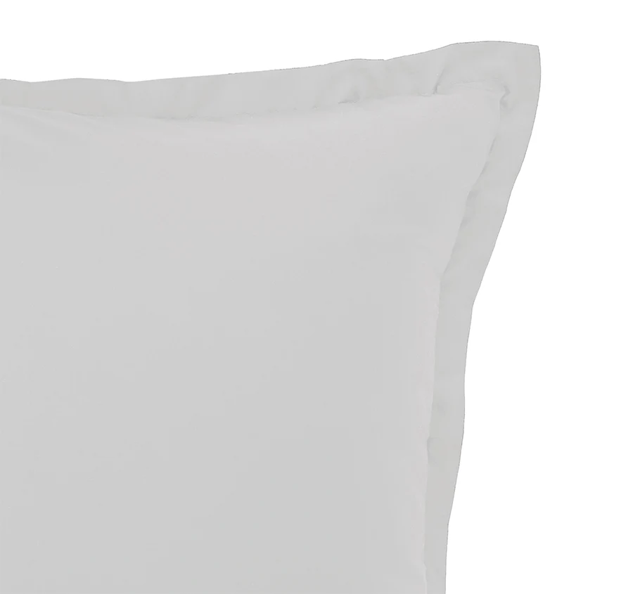 Signature 500TC Classic Egyptian Cotton Tailored King Pillowcase Silver Mist - Image 2