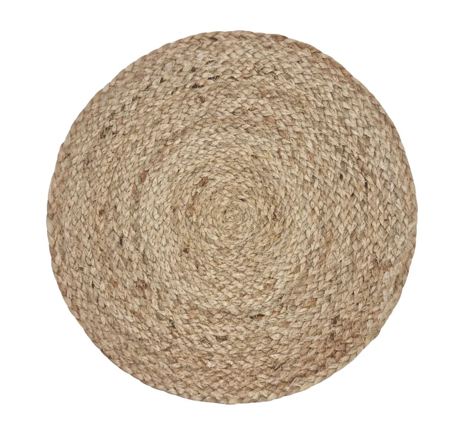 Madden 35x35cm Round 4 Piece Placemat Set Natural