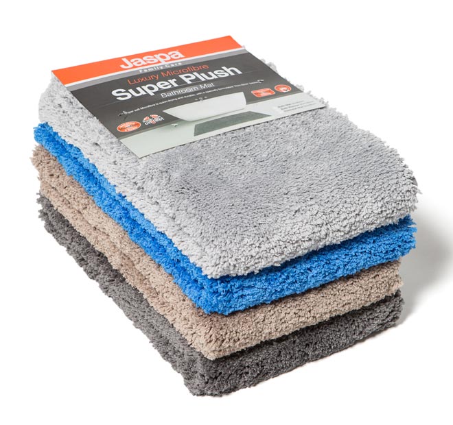Super Plush Non-Slip Bath Mat Range Light Blue - Image 4