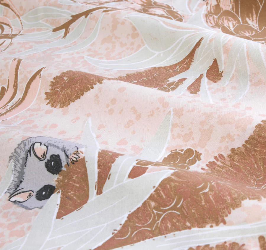 Bush Baby Quilt Cover Set Range Pink - Image 2