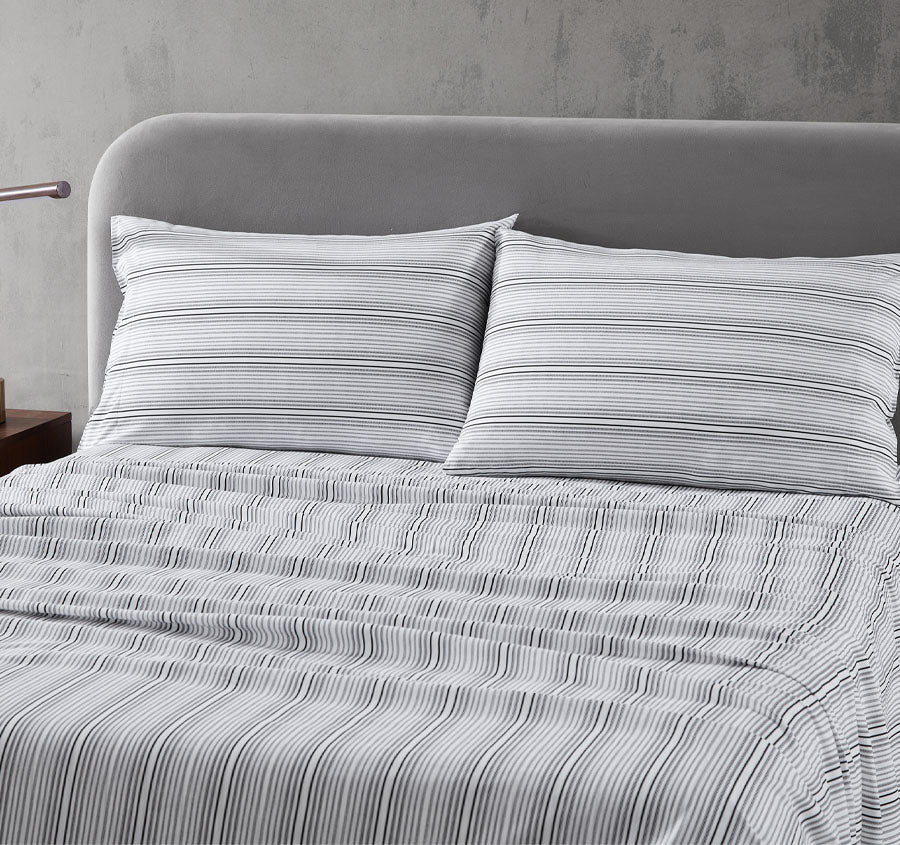 Lexington Stripe Sheet Set Range Black - Image 4