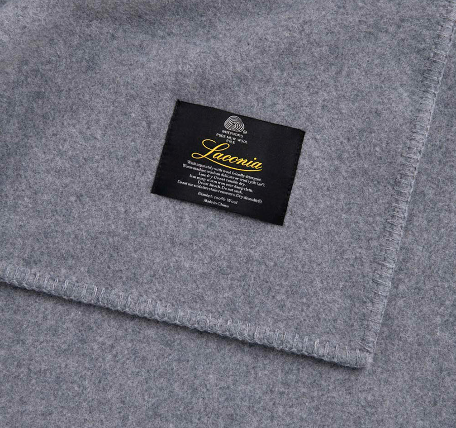 Australian Wool Blanket Range Grey - Image 2