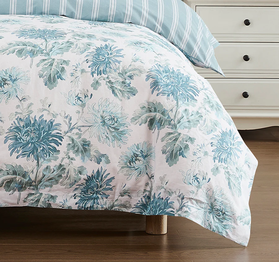 La Maryam Quilt Cover Set Range Hedgerow Green - Image 3